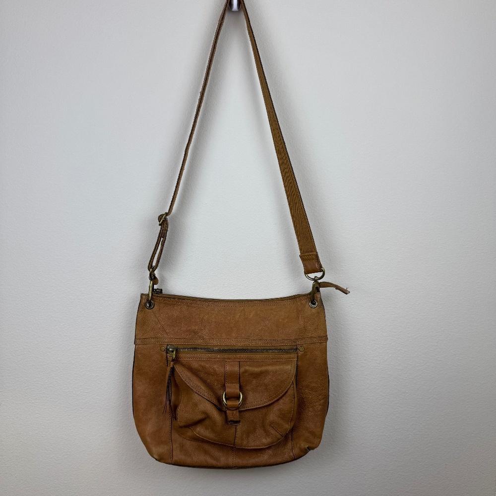 FOSSIL Cognac Leather Shoulder and/or Crossbody Purse